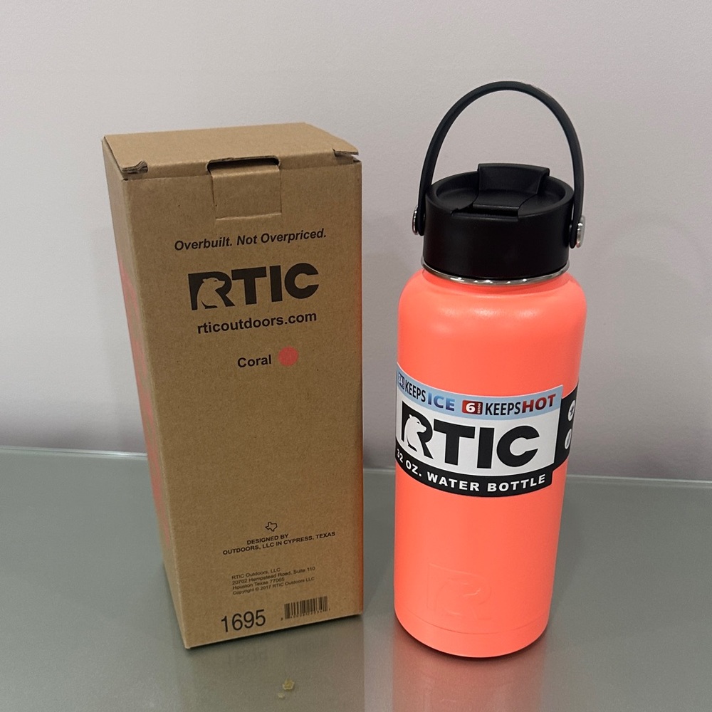 RTIC Coral Water Bottle - 32 oz